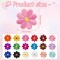 30pcs Colorful Flowers Iron On Patches Daisy Flower Embroidered Sew Applique Repair Patch DIY Crafts for Clothing Jacket Jeans Pants Dress Backpack Hat Decorations